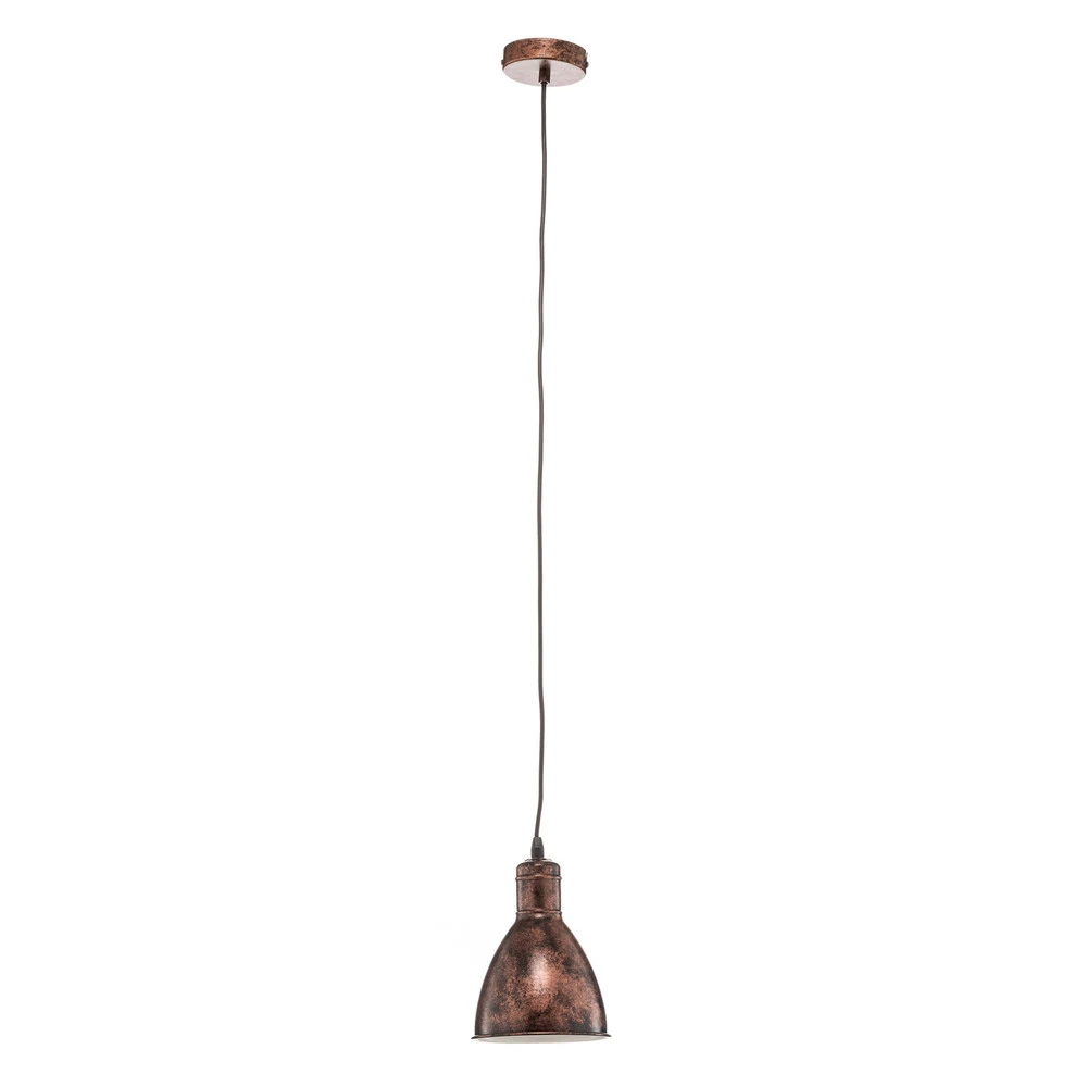 Suspension Priddy 1 à 1 lampe, cuivre authentique