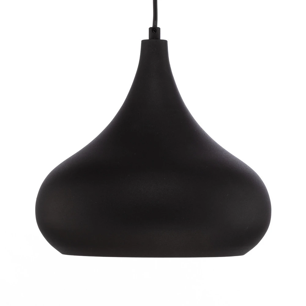 Suspension Saglam 3774 à 1 lampe. Ø30cm noir/or en acrylique dépoli