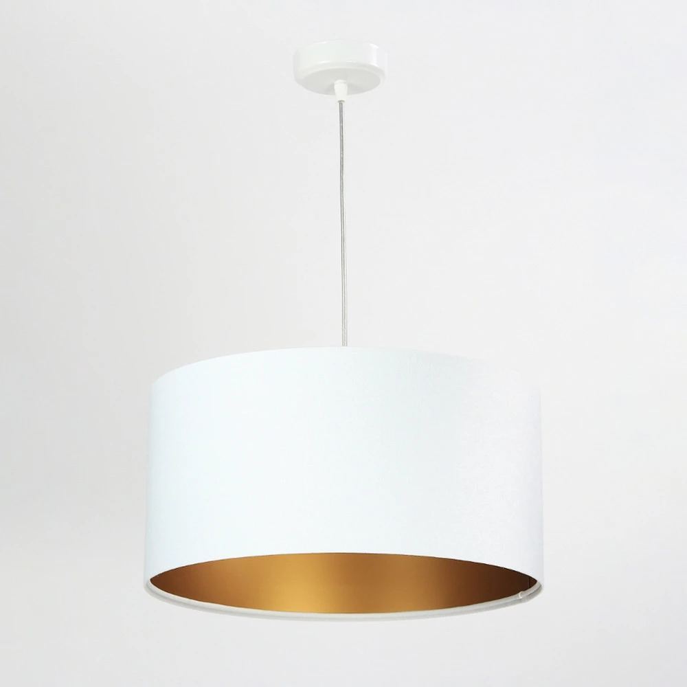 Suspension Salina, blanc/or Ø 40cm IP44 pour salle de bain