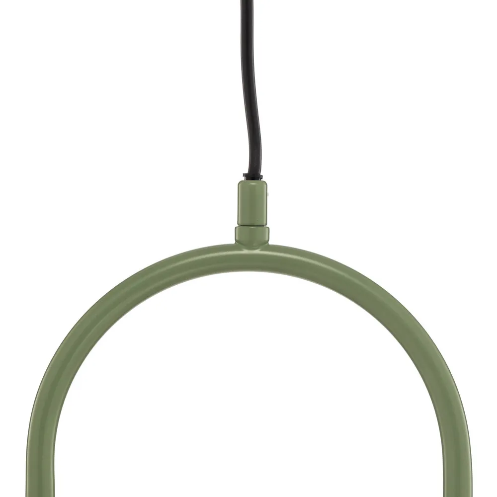 Suspension Samba, à 1 lampe, vert/blanc Sans outil d'installation