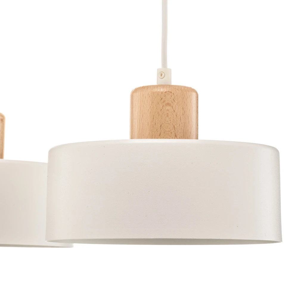 Suspension Tako à 3 lampes, blanche | 4000K | lumière neutre