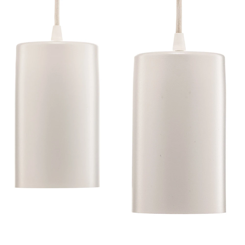 Suspension ZW Tube 170, cinq lampes, blanc pour entrée et couloir