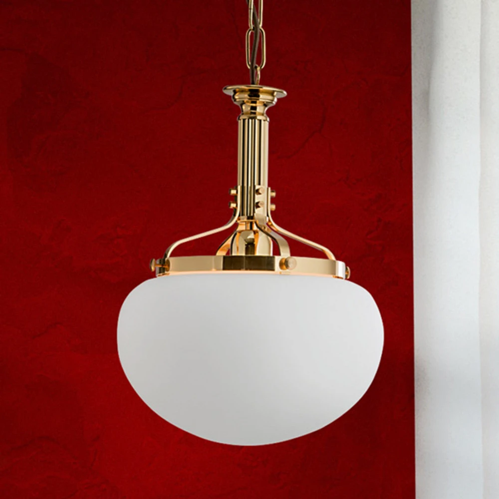 Suspension une lumière DELIA, couleur laiton Design minimaliste
