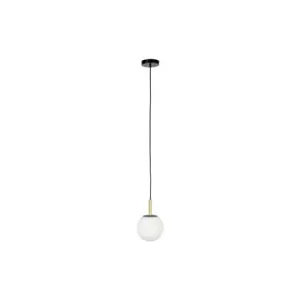 Suspension en verre blanc Orion 18 cm Zuiver - 163cm - Installation Facile