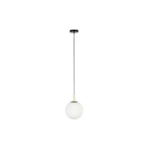 Suspension en verre blanc Orion 25 cm Zuiver - 170cm IP44 pour salle de bain