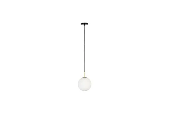 Suspension en verre blanc Orion 25 cm Zuiver - 170cm IP44 pour salle de bain