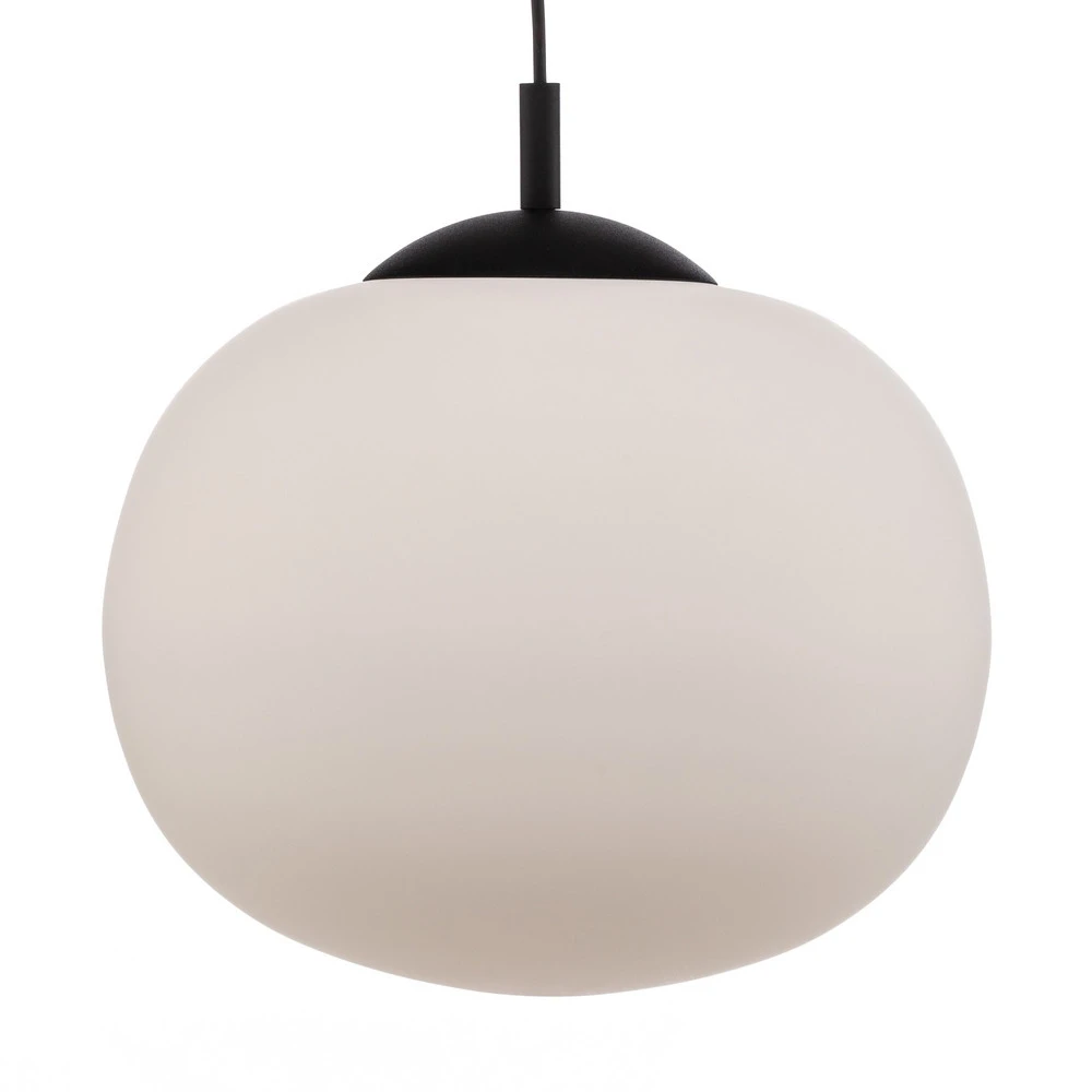 Suspension Vibe, verre blanc opalin, Ø 35 cm avec fixation réglable