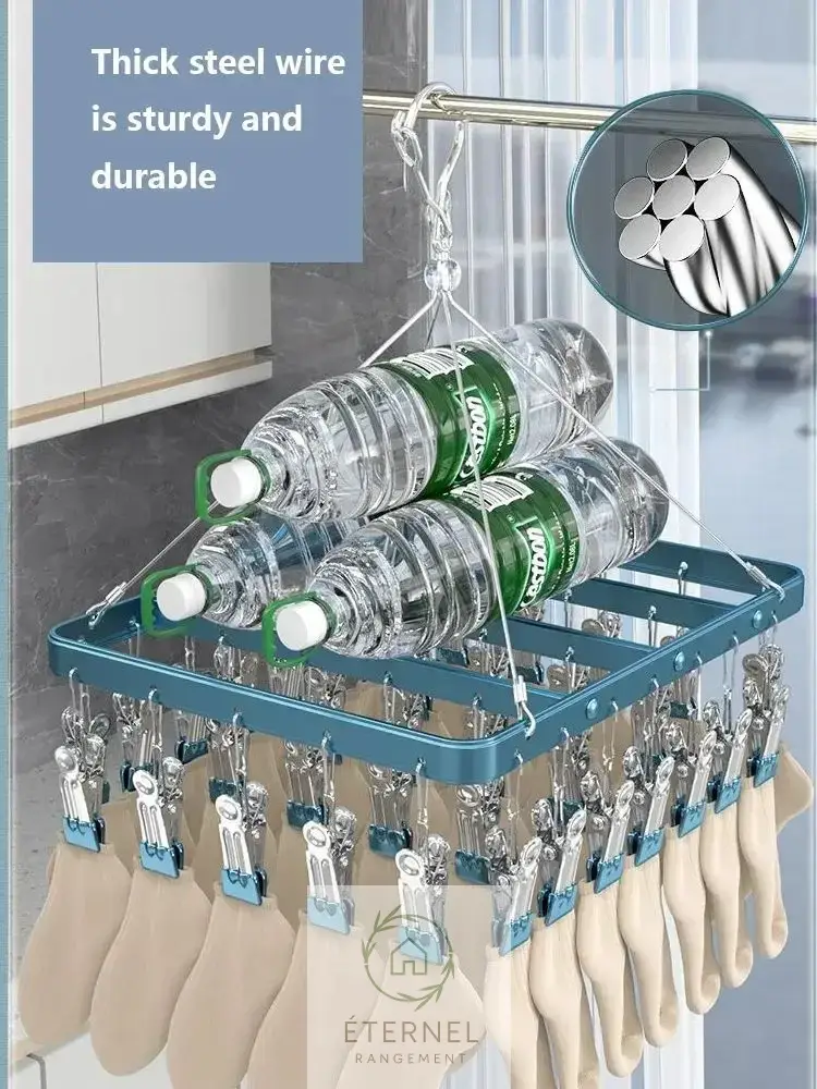 Étendoir suspendu en aluminium – résistant, antidérapant et imperméable | Garantie 2 Ans