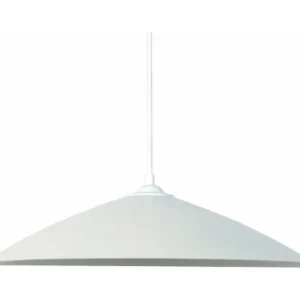 TÔLE CONIQUE - Suspension conique métal blanc d'ivoire Sans outil d'installation