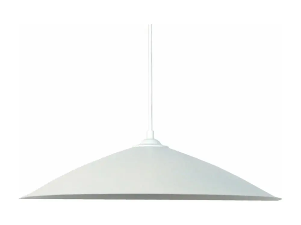 TÔLE CONIQUE - Suspension conique métal blanc d'ivoire Sans outil d'installation