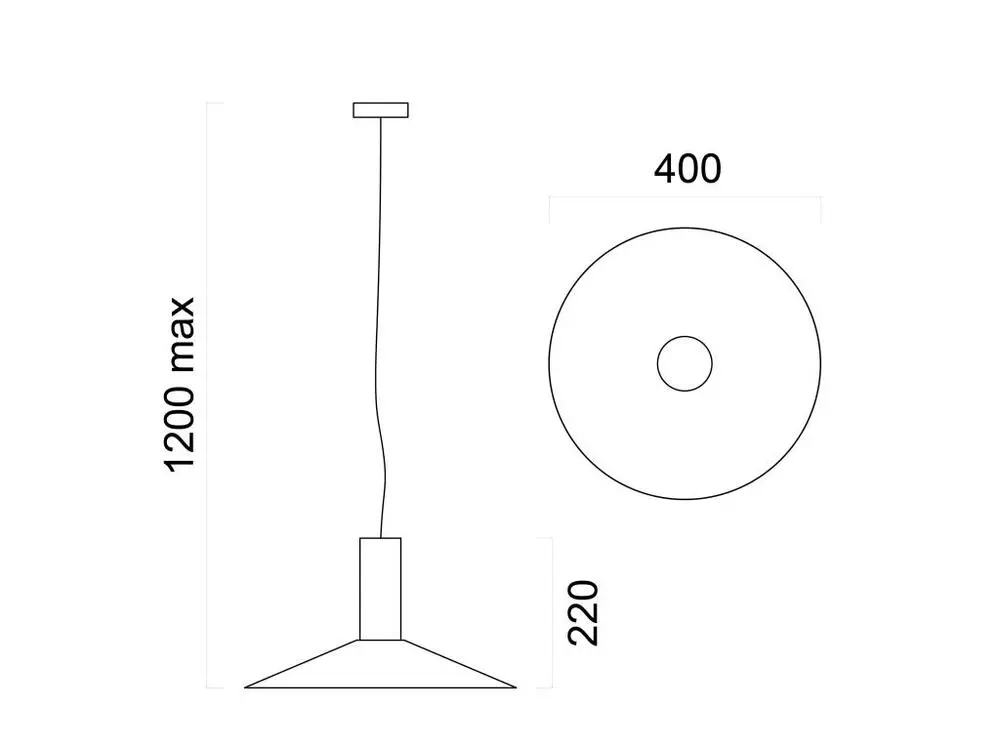 VERA Suspension, 1xE27, max 42W, acier, blanc mat/feuille d'or, D.40cm