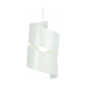 VIRA - Suspension géométrique métal blanc à fixation clip