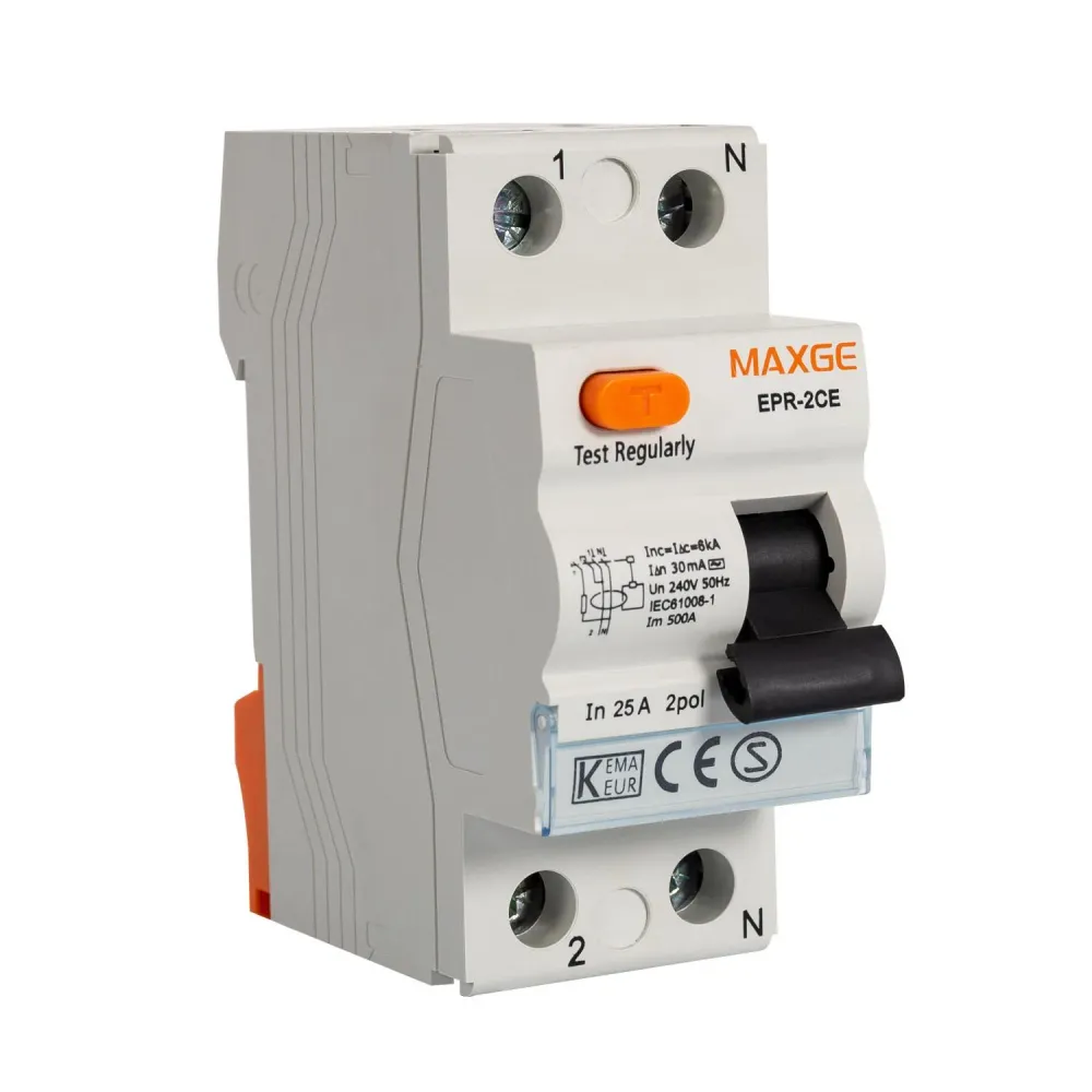 Interrupteur sectionneur Disjoncteur différentiel domestique monophasé 1P+N-30mA 25-40A Classe AC-6kA MAXGE