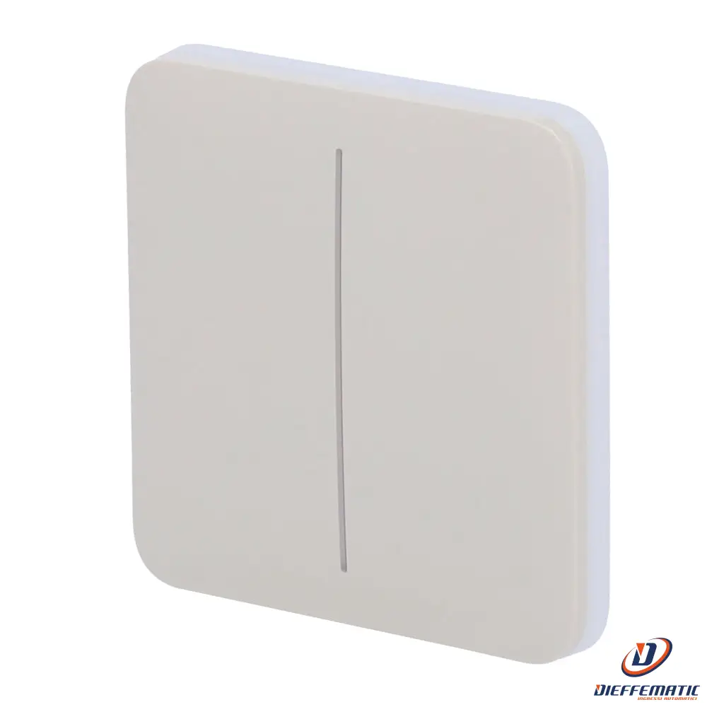 Ajax Aj-Solobutton-2G-Oys Pannello Tattile Per Doppio Interruttore Della Luce