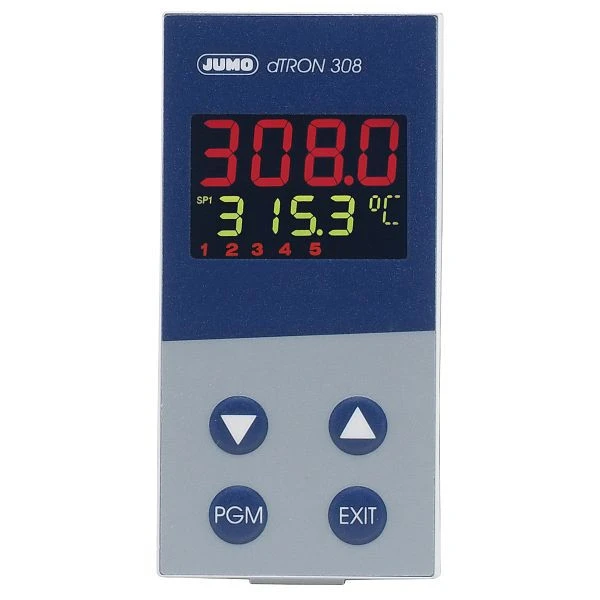 Régulateur compact JUMO pour installation en armoire de commande (48x96 mm) AC/DC 20 à 30 V conception du raccordement éle...