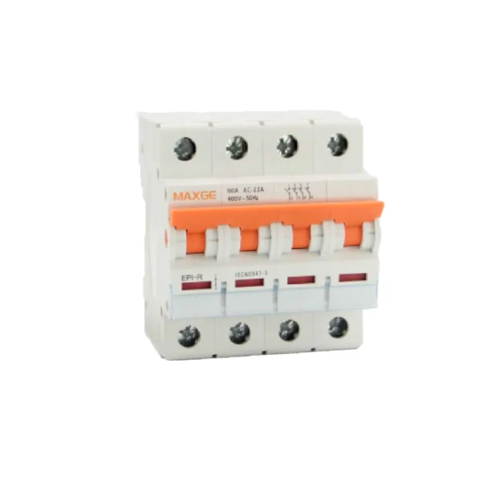 Sectionneur-interrupteur MAXGE Alpha+ pour rail DIN, 4 pôles, 16-125A