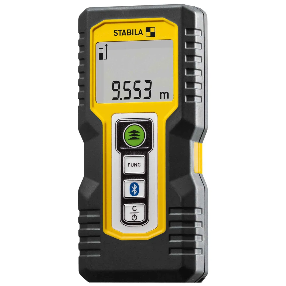 Règle de maçon Télémètre laser STABILA LD 250 BT avec application Bluetooth pour iOS et Android, jusqu'à 164'