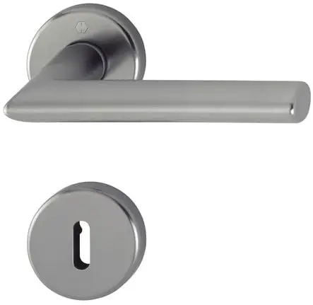 Ensemble Stockholm sur rosace Finition inox coloris F9