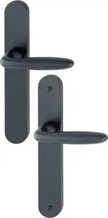 Ensemble Verona sur grande plaque Finition noir mat coloris F9714M