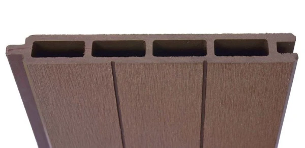Mendler Brise-vue WPC Sarthe clôture coupe-vent poteau WPC à bétonner élément d'extension 188cm marron 64891+7623...
