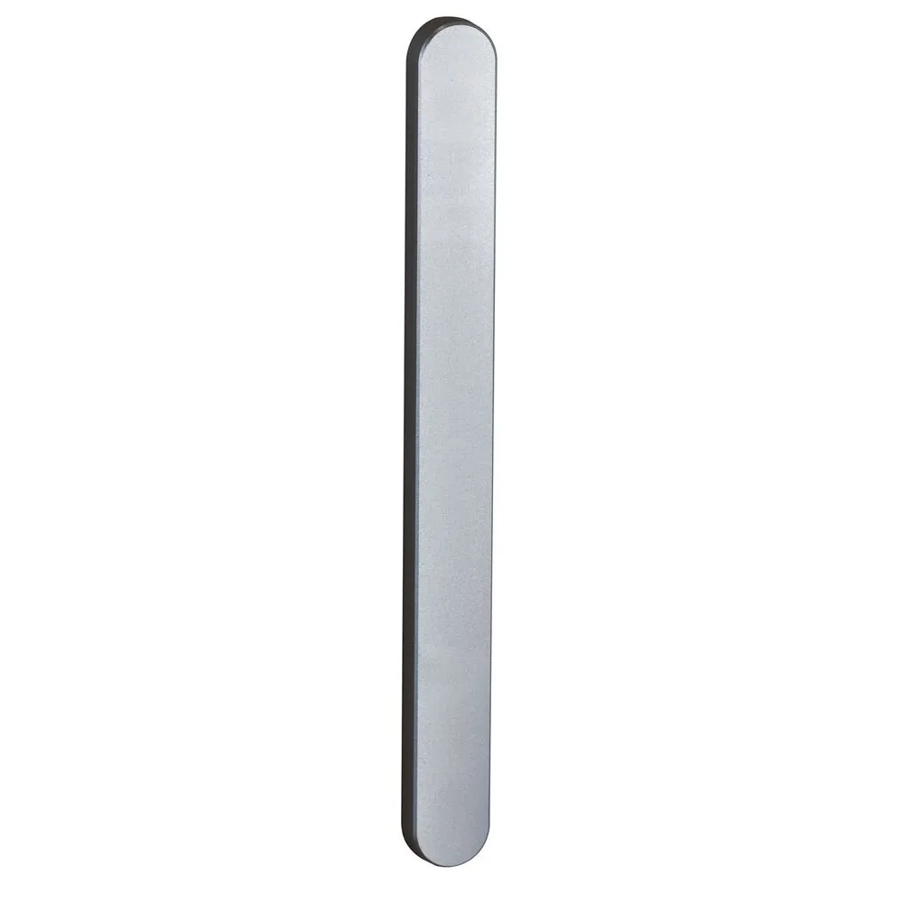 Plaque simple étroite 24 mm Minéral Finition Argent F1
