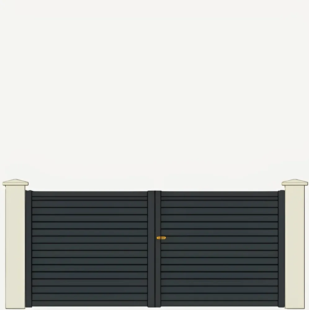 Portail Battant Aluminium Roubaix