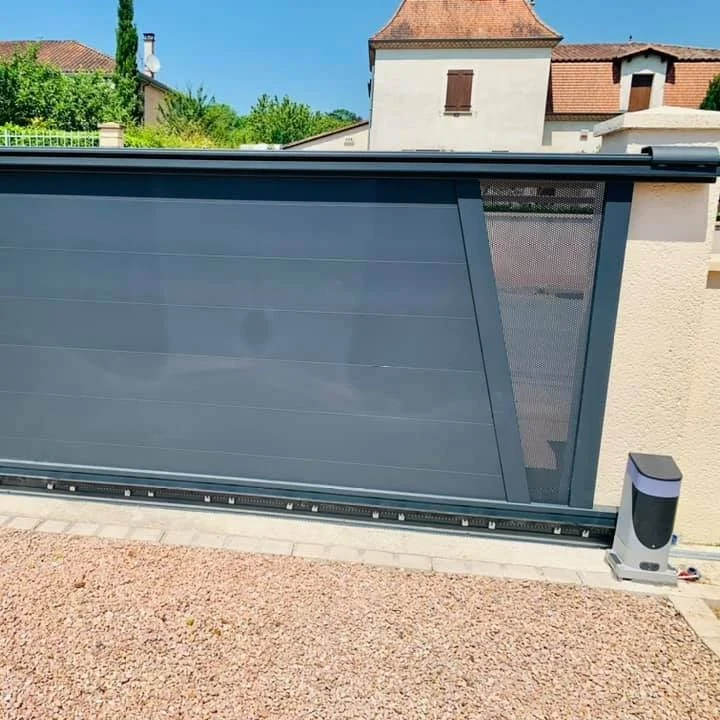 Portail Coulissant Aluminium Aubrac