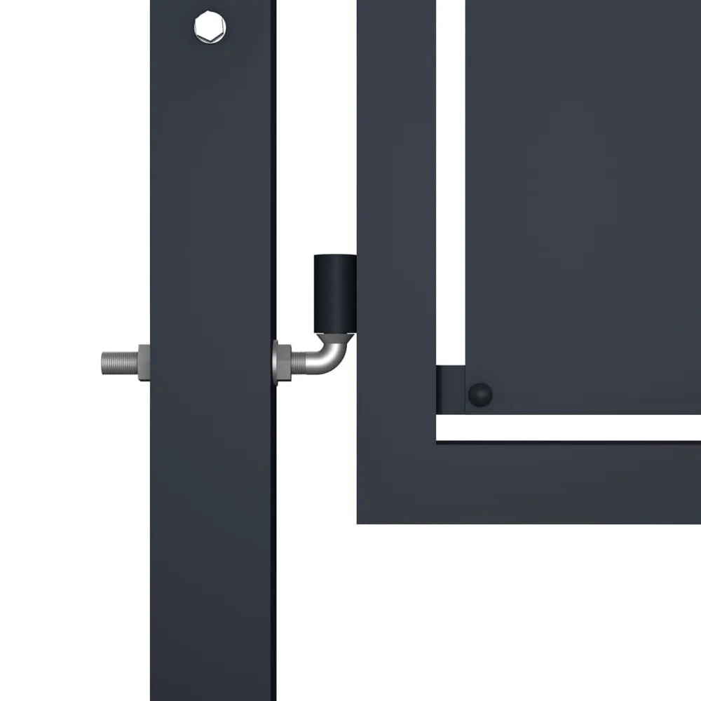 Portail de jardin Acier 300 x 100 cm Anthracite
