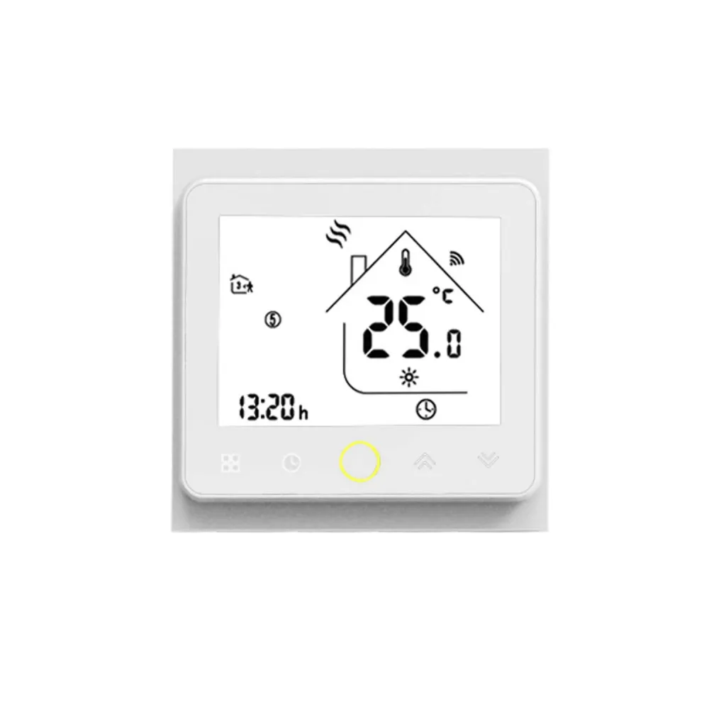 Thermostat intelligent blanc pour chauffage avec connexion Wi-fi programmable