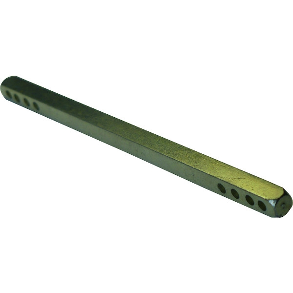 Flotteur de réservoir Tige carrée percé - zingué - Carré : 7 mm - Longueur : 100 mm - BILCOCQ