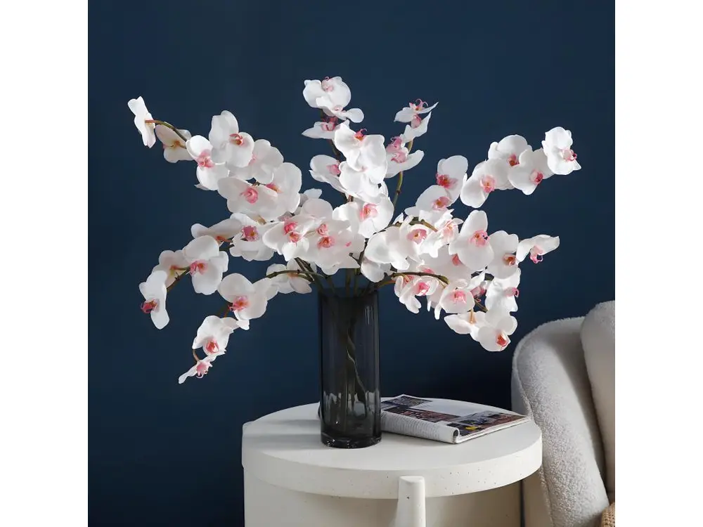 Tige d'Orchidée Phalaenopsis - Rose / 66 cm avec système silencieux