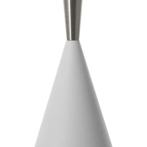 Metal Pendant Lamp White Ton argent TAGUS