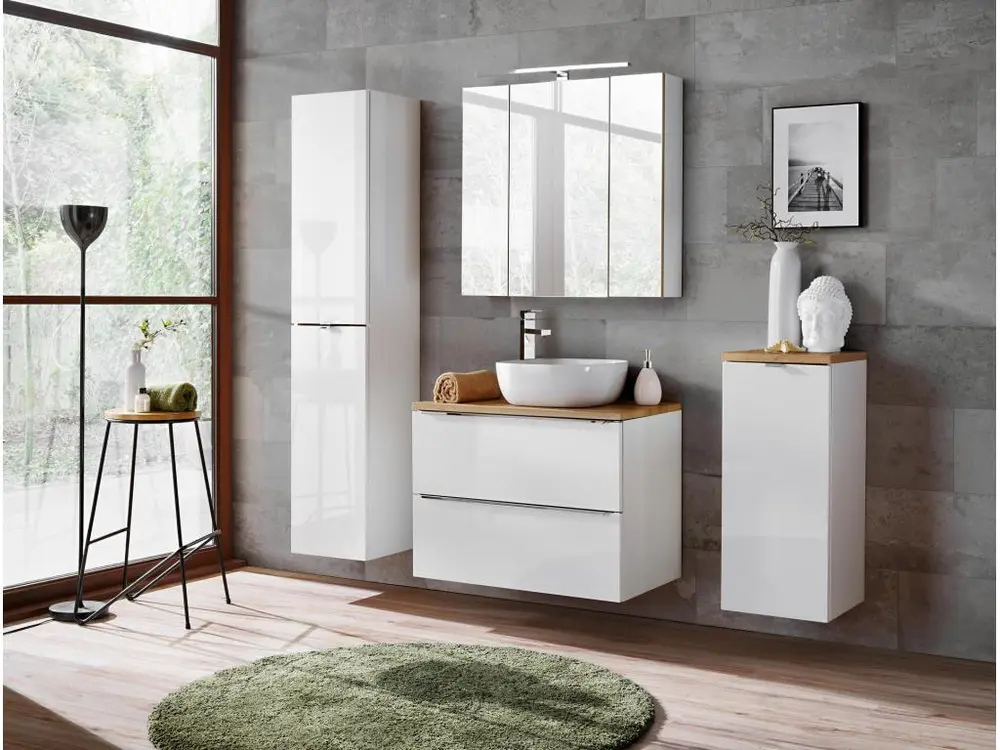Armoire Haute CAPRI HC35 2D 35x33x170 Blanc