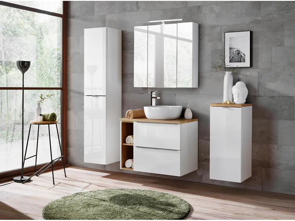 Armoire Haute CAPRI HC35 2D 35x33x170 Blanc