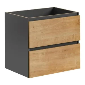 Armoire Sous Lavabos MONAKO CUW60 2D 60x46x57 Grisfoncé