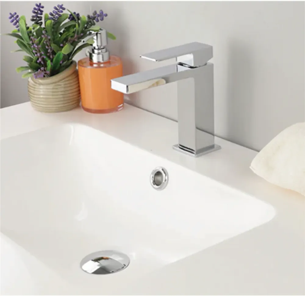Robinet de salle de bain monotrou normal 2 couleurs