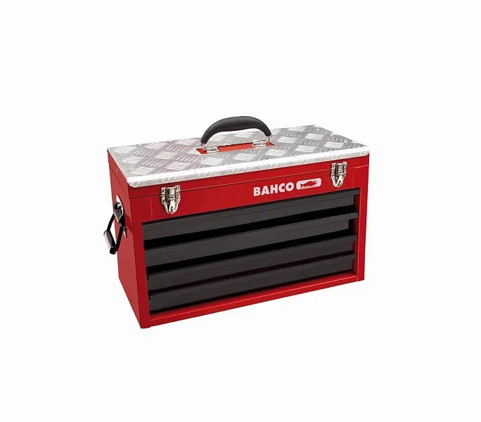 Boîte à outils métal Bahco 4 tiroirs + compartiment couvercle 12 KG 1483KHD4RB commander à bas prix