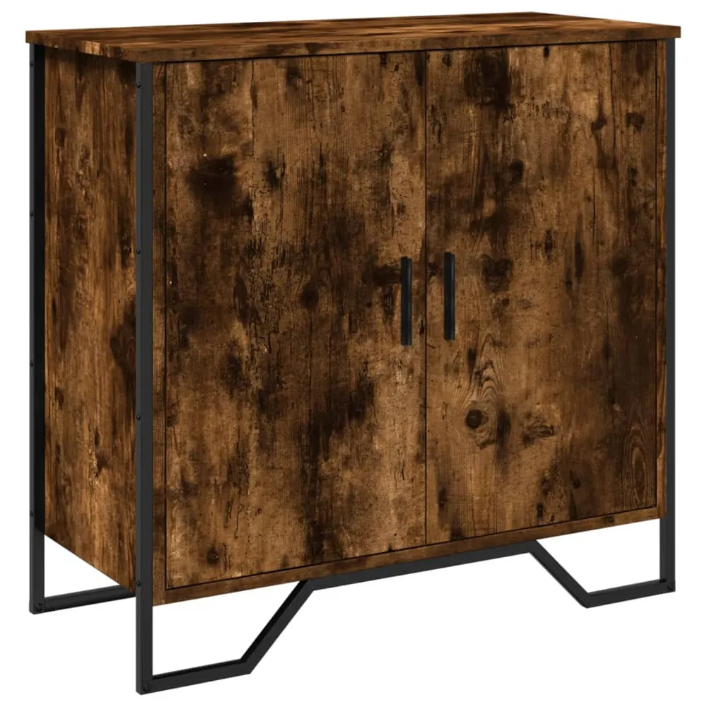Buffet bahut commode armoire meuble de rangement organisateur cuisine salle de séjour salon 78 x 35,5 x 74,5 cm bois d'ing...