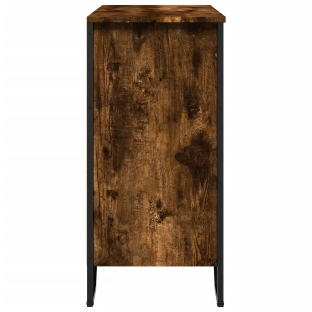 Buffet bahut commode armoire meuble de rangement organisateur cuisine salle de séjour salon 78 x 35,5 x 74,5 cm bois d'ing...