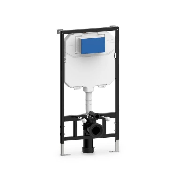 Ensemble WC suspendu GENOVA en céramique avec réservoir et bouton de chasse d'eau