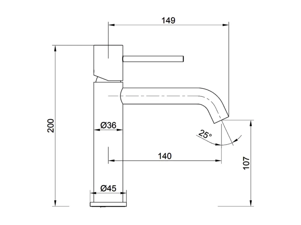 Robinet Mitigeur de Lavabo anti-calcaire Bec Bas Or Rose Cuivré IMEX MONZA BDM039-1ORC