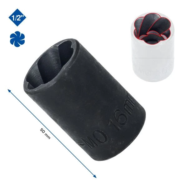 Brilliant Tools Douille à profil spiralé 1/2" 13 mm BT026004 magasiner à bas prix