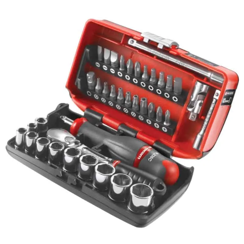 Coffret douilles 1/4''cliquet étanche FACOM