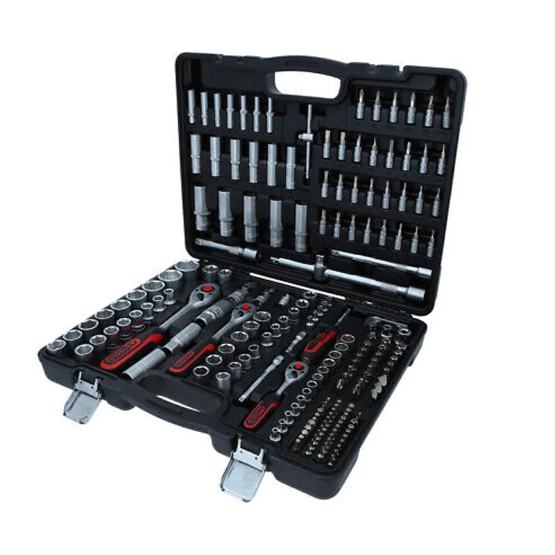 Coffret de douilles et accessoires 1/4 + 3/8 + 1/2, 195 pcs - KS TOOLS - 917.0795