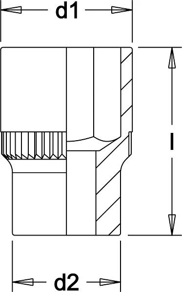 Insert de clé à douille ELORA 1 " douze tranchants 780 pouces taille: 17 / 16 " 0780100211000 se fournir...
