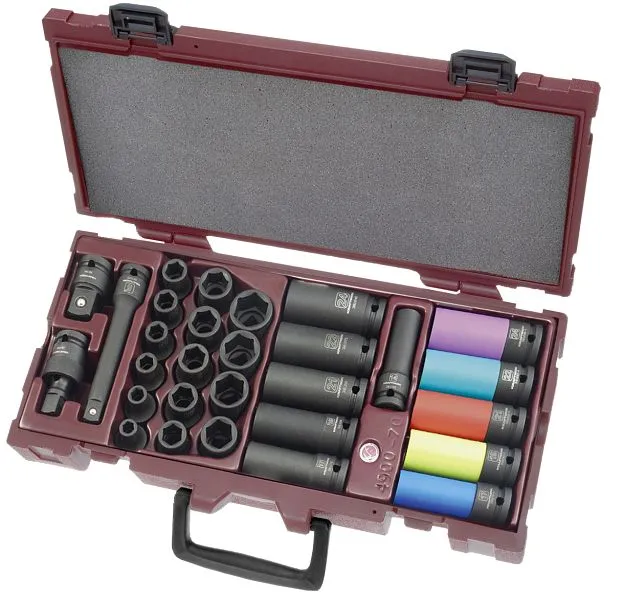 Kraftwerk Coffret 29 pièces pour douilles à chocs COMPLETO 4900-70K se fournir à bas prix