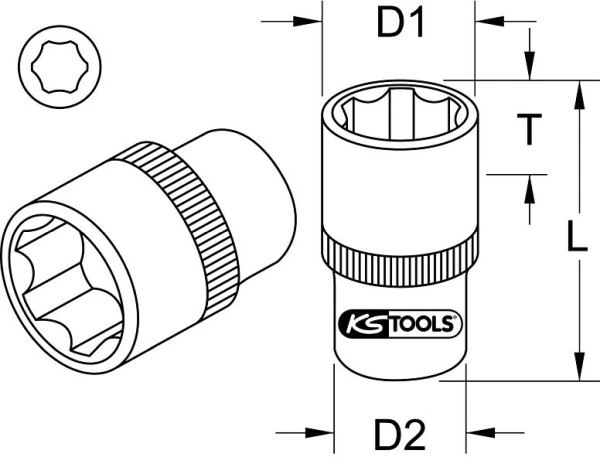KS Tools Douille 1/2" 10 mm 911.1210 acquérir à bas prix