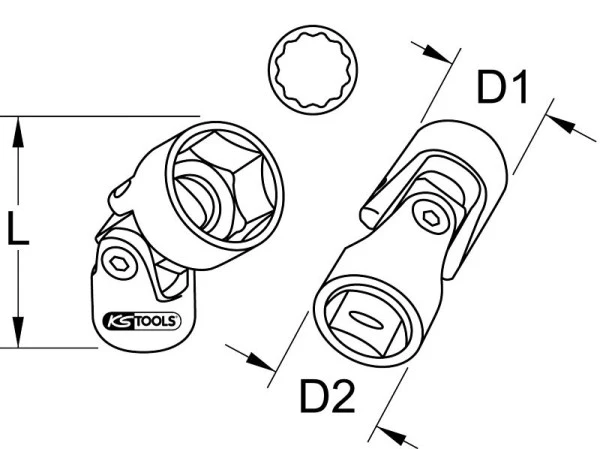 KS Tools Douille 3/8" 12 pans avec joint 10 mm 917.4851 obtenir à bas prix