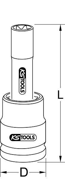 KS Tools Douille Torx E 3/4" longue E18 450.0451 magasiner à bas prix