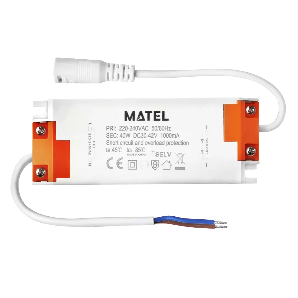 CONDUCTEUR MATEL 40W 595X595/595X1195/295X1195 MM avec protection IP44